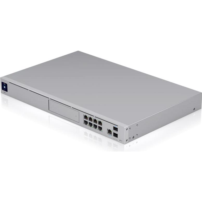A large main feature product image of Ubiquiti UniFi Dream Machine Pro
