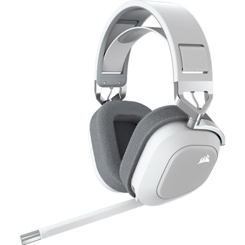 Product image of Corsair HS80 RGB WIRELESS Premium Gaming Headset with Spatial Audio — White - Click for product page of Corsair HS80 RGB WIRELESS Premium Gaming Headset with Spatial Audio — White
