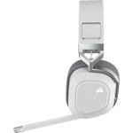 A small tile product image of Corsair HS80 RGB WIRELESS Premium Gaming Headset with Spatial Audio (White)