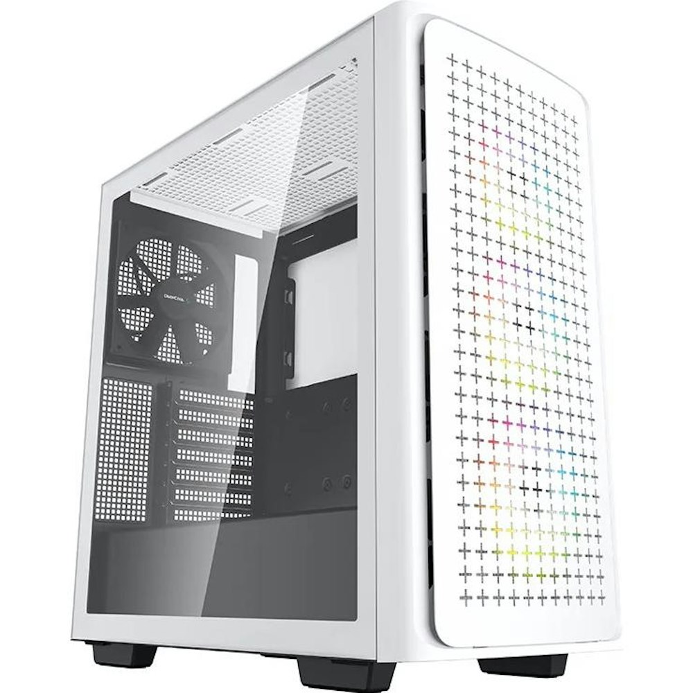 A large main feature product image of DeepCool CK560 Mid Tower Case - White