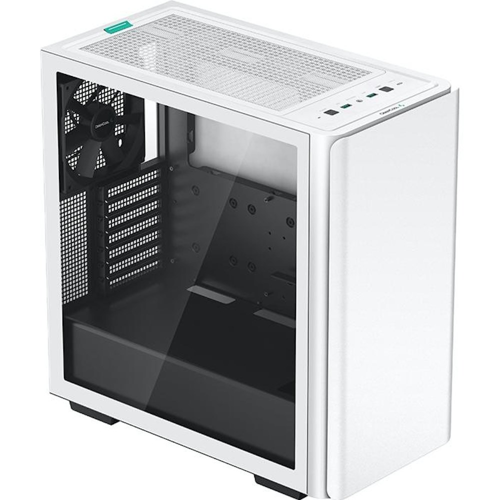 A large main feature product image of DeepCool CK500 Mid Tower Case - White