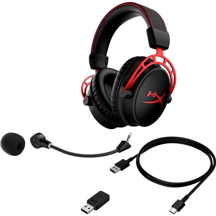 A large main feature product image of HyperX Cloud Alpha - Wireless Gaming Headset
