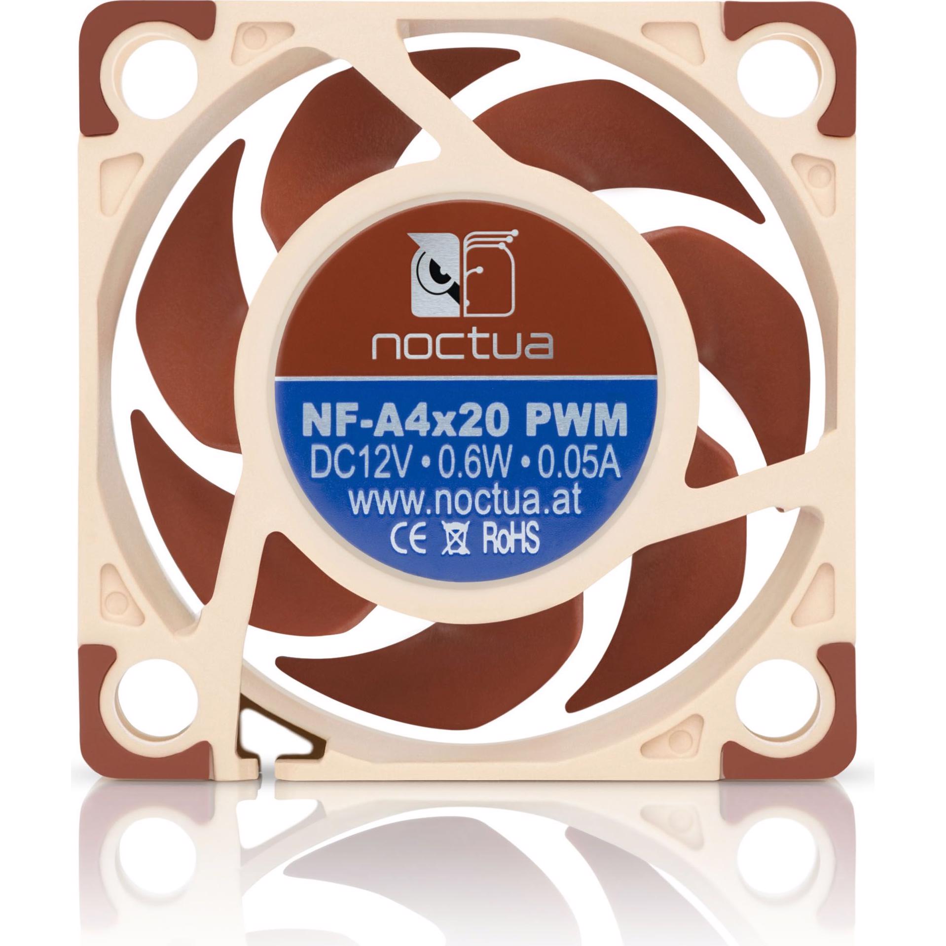 A large main feature product image of Noctua NF-A4x20 PWM - 40mm x 20mm 5000RPM Cooling Fan