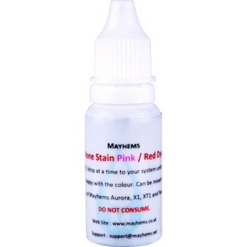Product image of Mayhems Non-Stain Pink/Red 15ml Dye - Click for product page of Mayhems Non-Stain Pink/Red 15ml Dye