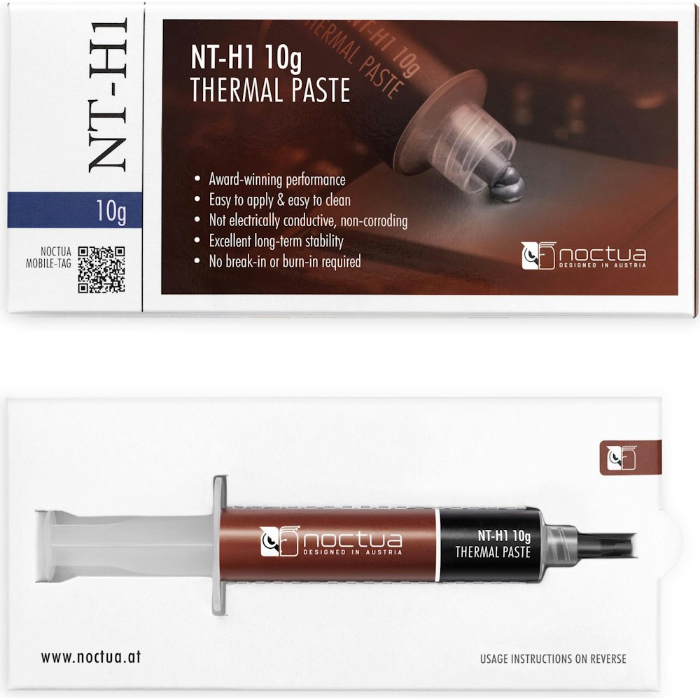 A large main feature product image of Noctua NT-H1 - Performance Thermal Compound (10g)
