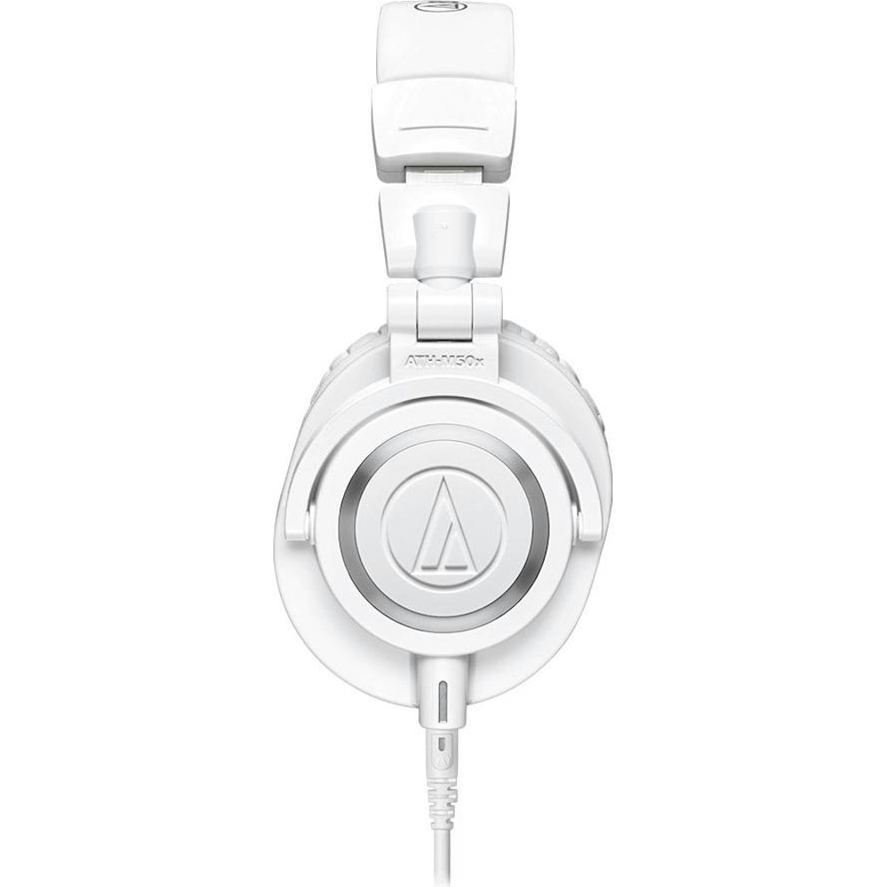 A large main feature product image of Audio-Technica ATH-M50x Professional Monitor Headphones White