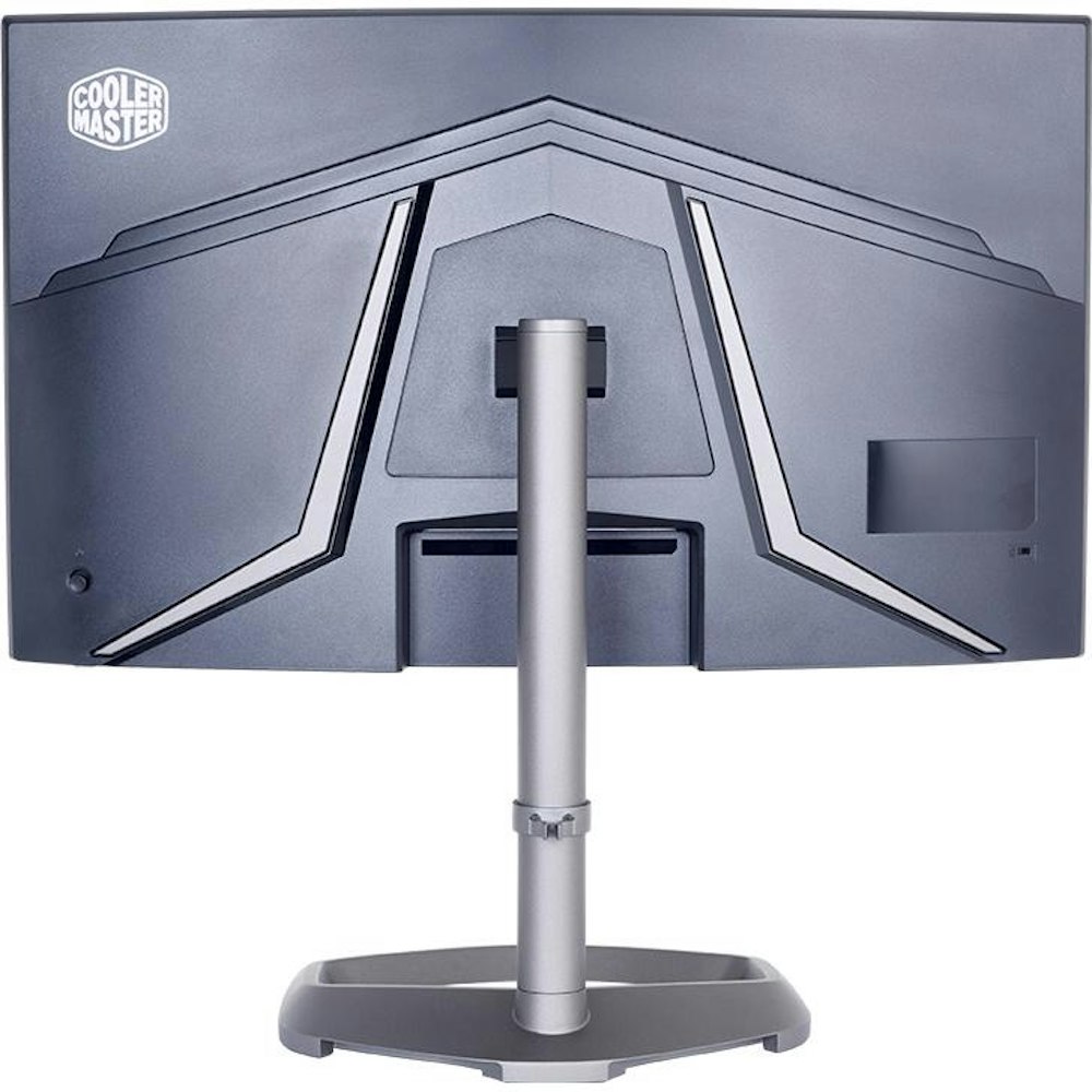 A large main feature product image of Cooler Master GM27-CFX 27" Curved FHD 240Hz VA Monitor