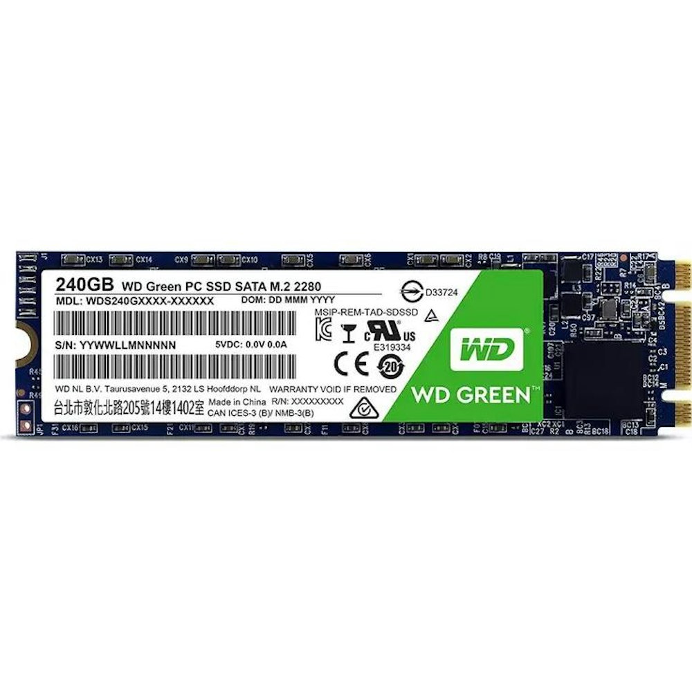 WD Green SATA III M.2 SSD - 240GB