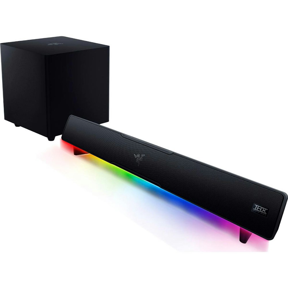 A large main feature product image of Razer Leviathan V2 Bluetooth Soundbar with Subwoofer
