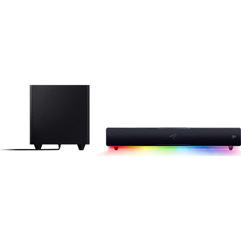 A large main feature product image of Razer Leviathan V2 - Bluetooth Soundbar with Subwoofer