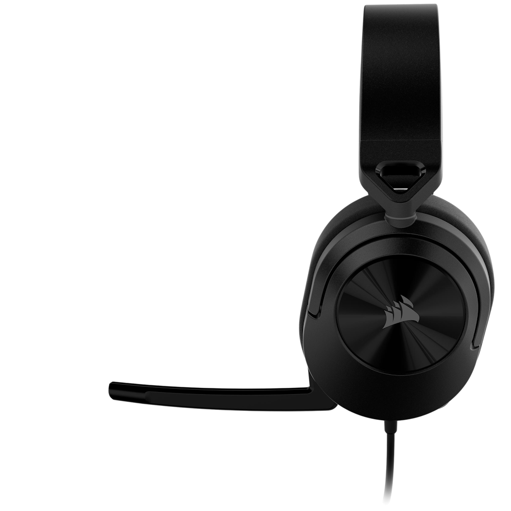 A large main feature product image of Corsair HS55 STEREO Wired Gaming Headset (Carbon)