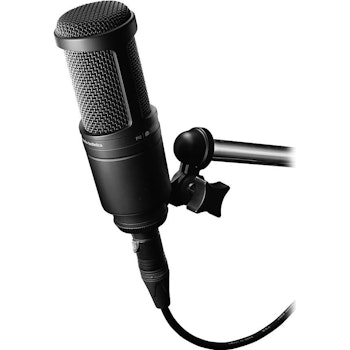 Product image of Audio-Technica AT2020 Cardioid Condenser Microphone - Click for product page of Audio-Technica AT2020 Cardioid Condenser Microphone