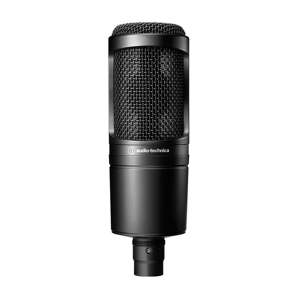 A large main feature product image of Audio-Technica AT2020 Cardioid Condenser XLR Microphone