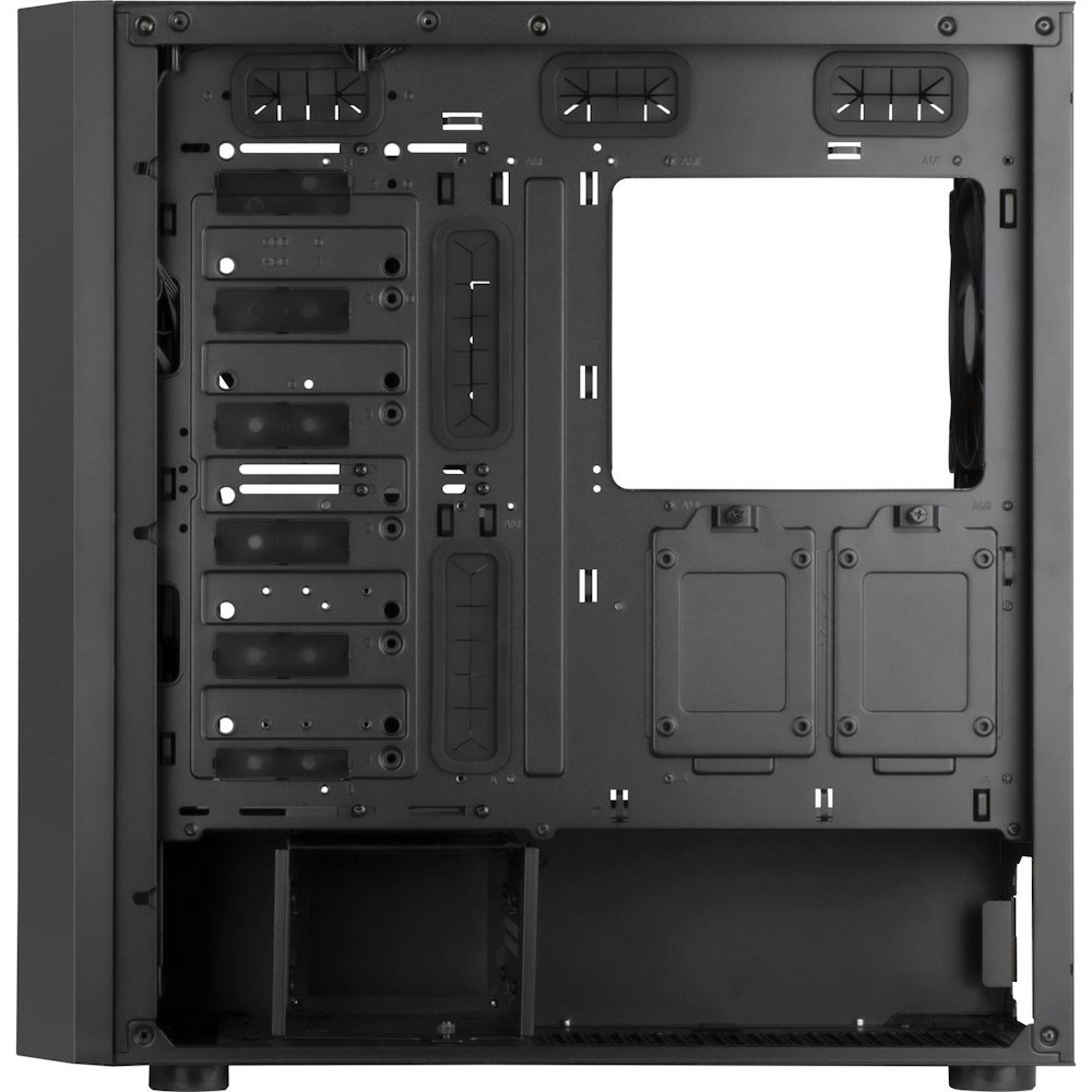 A large main feature product image of SilverStone SETA H1 Mid Tower Case - Black