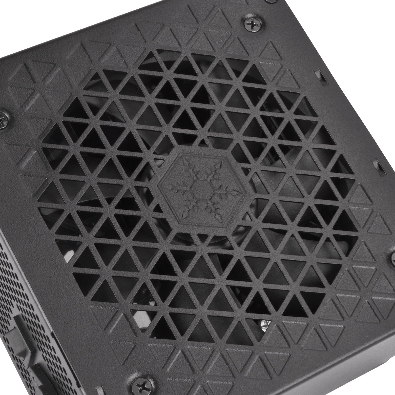 A large main feature product image of SilverStone Decathlon 650W Gold ATX Modular PSU