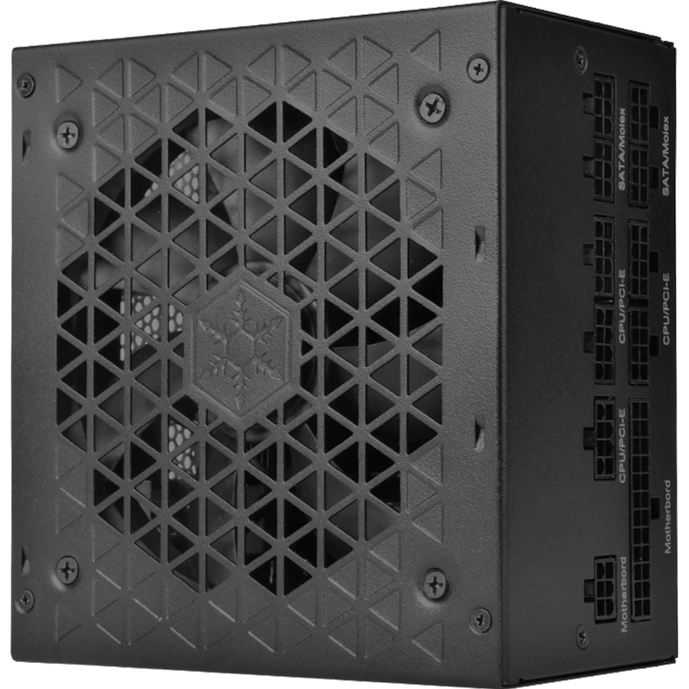 A large main feature product image of SilverStone Decathlon 650W Gold ATX Modular PSU