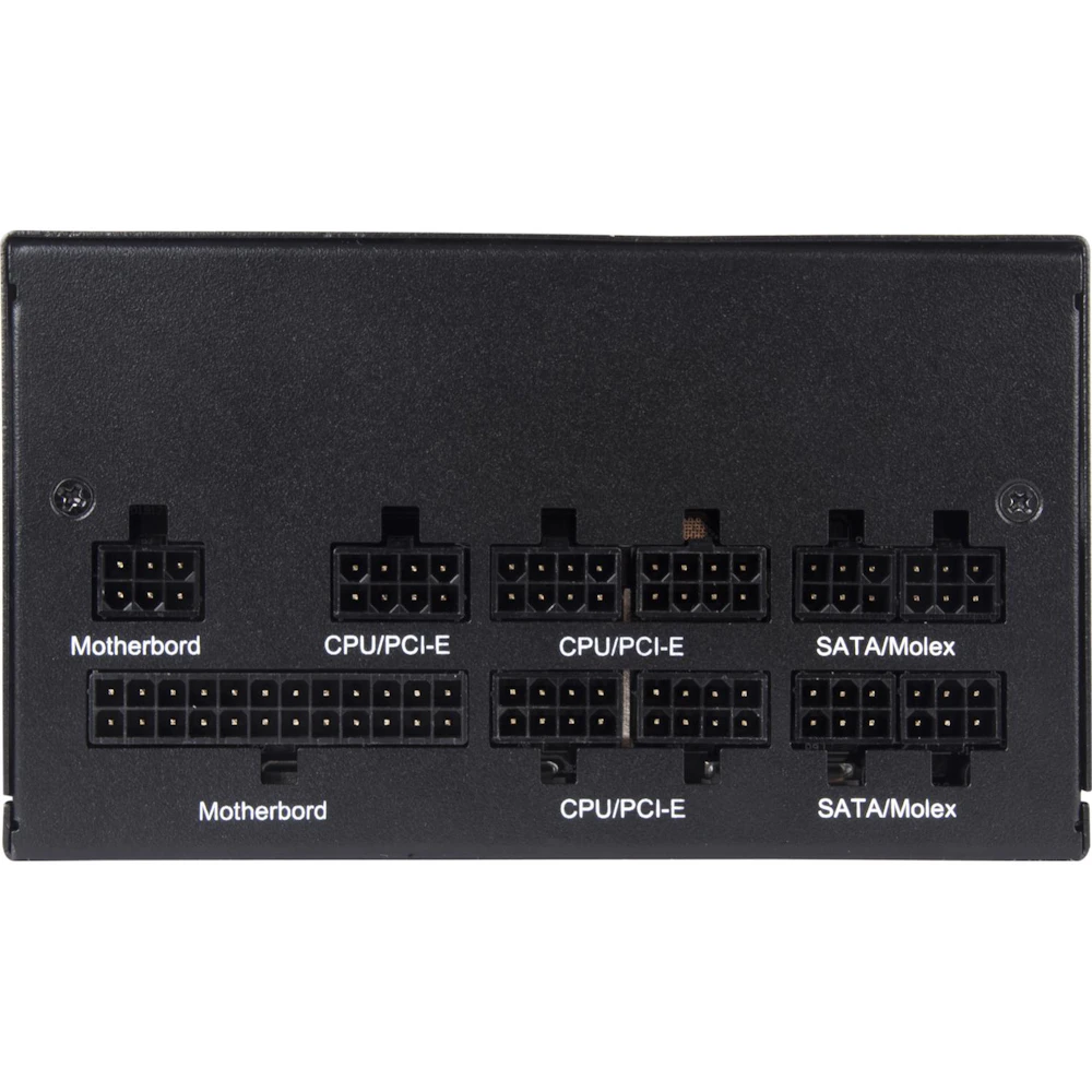 A large main feature product image of SilverStone Decathlon 650W Gold ATX Modular PSU