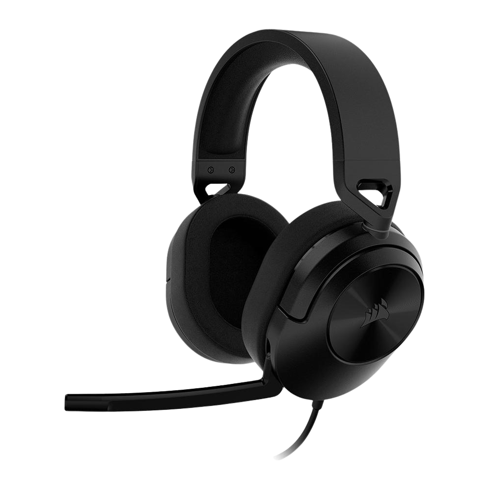 A large main feature product image of Corsair HS55 SURROUND Wired Gaming Headset (Carbon)