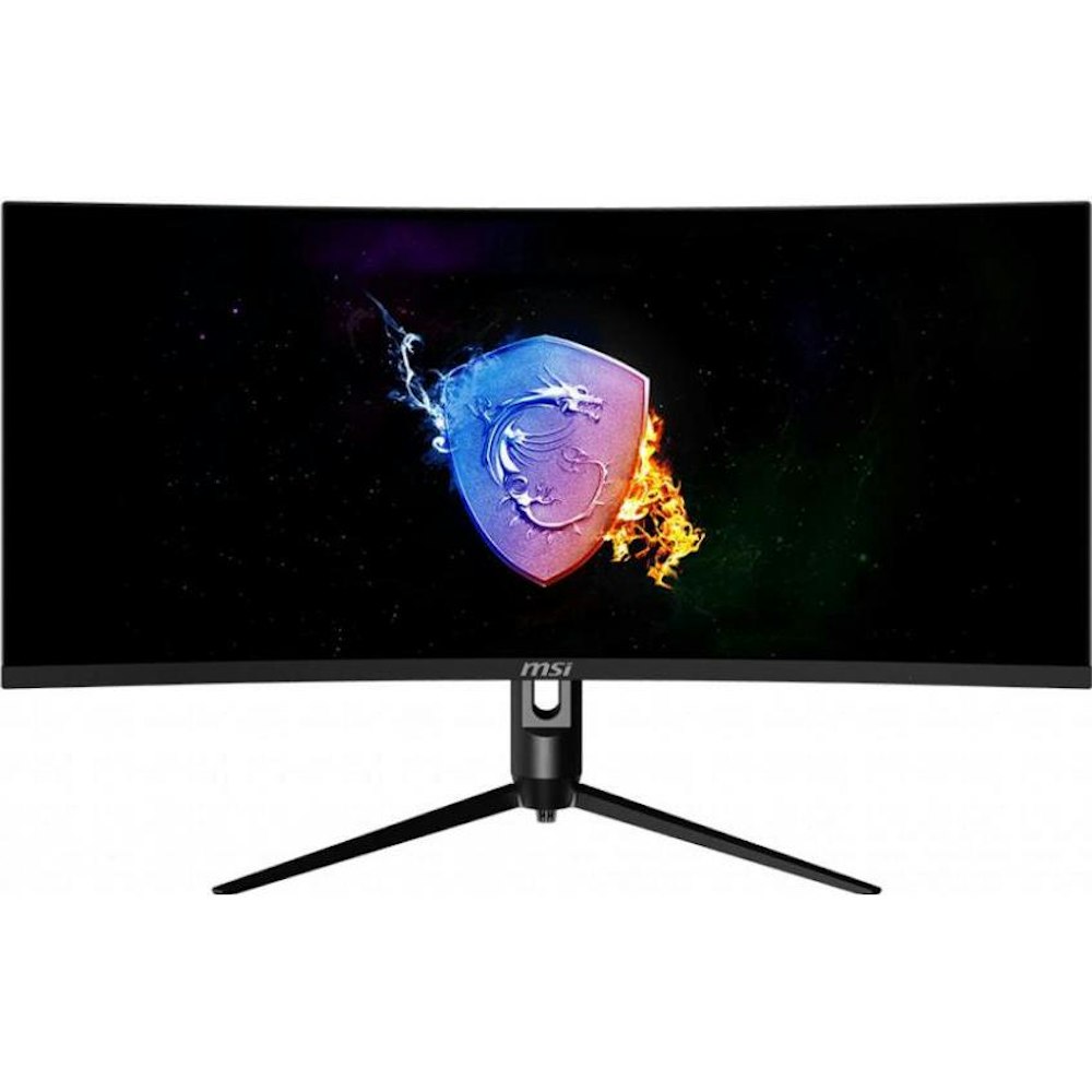 A large main feature product image of MSI Optix MAG342CQ 34" Curved 1440p Ultrawide 144Hz VA Monitor