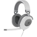 A product image of Corsair HS65 SURROUND Wired Gaming Headset (White)