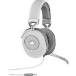 A small tile product image of Corsair HS65 SURROUND Wired Gaming Headset (White)