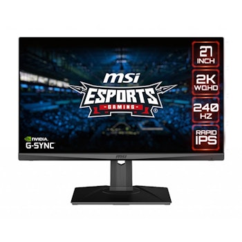 Product image of MSI Optix MAG274QRX 27" WQHD G-Sync-C 240Hz 1MS HDR400 IPS W-LED Gaming Monitor - Click for product page of MSI Optix MAG274QRX 27" WQHD G-Sync-C 240Hz 1MS HDR400 IPS W-LED Gaming Monitor