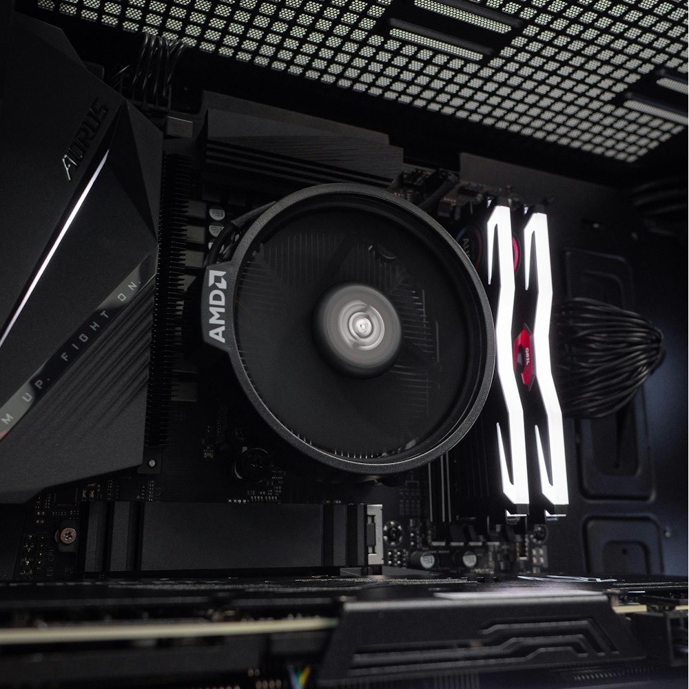 A large main feature product image of PLE Shadow RTX 3080 Ready To Go Gaming PC