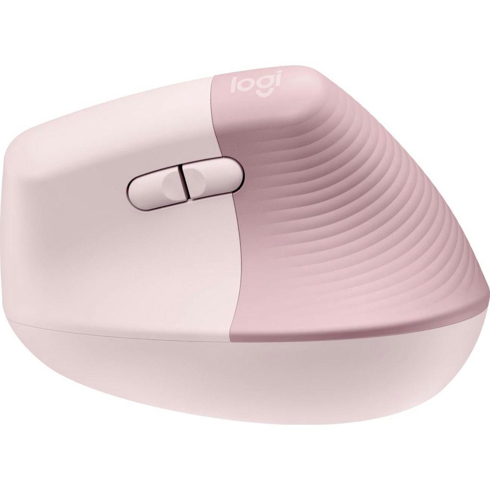 A large main feature product image of Logitech Lift Vertical Ergonomic Mouse - Rose
