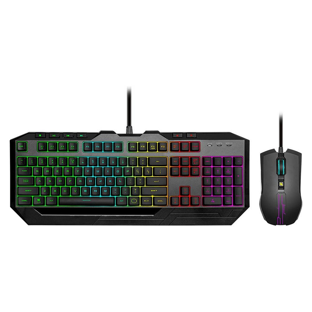 A large main feature product image of Cooler Master Devastator 3 RGB Keyboard & Mouse Combo