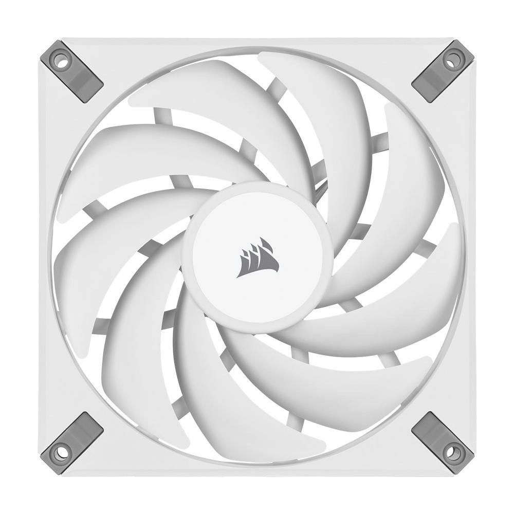 A large main feature product image of Corsair AF140 ELITE High-Performance 140mm PWM Fluid Dynamic Bearing Fan - White