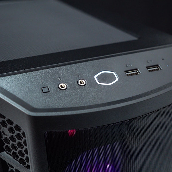 A large main feature product image of PLE Mystic Custom Built Gaming PC