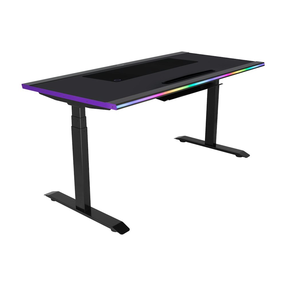 A large main feature product image of Cooler Master GD160 ARGB Gaming Desk