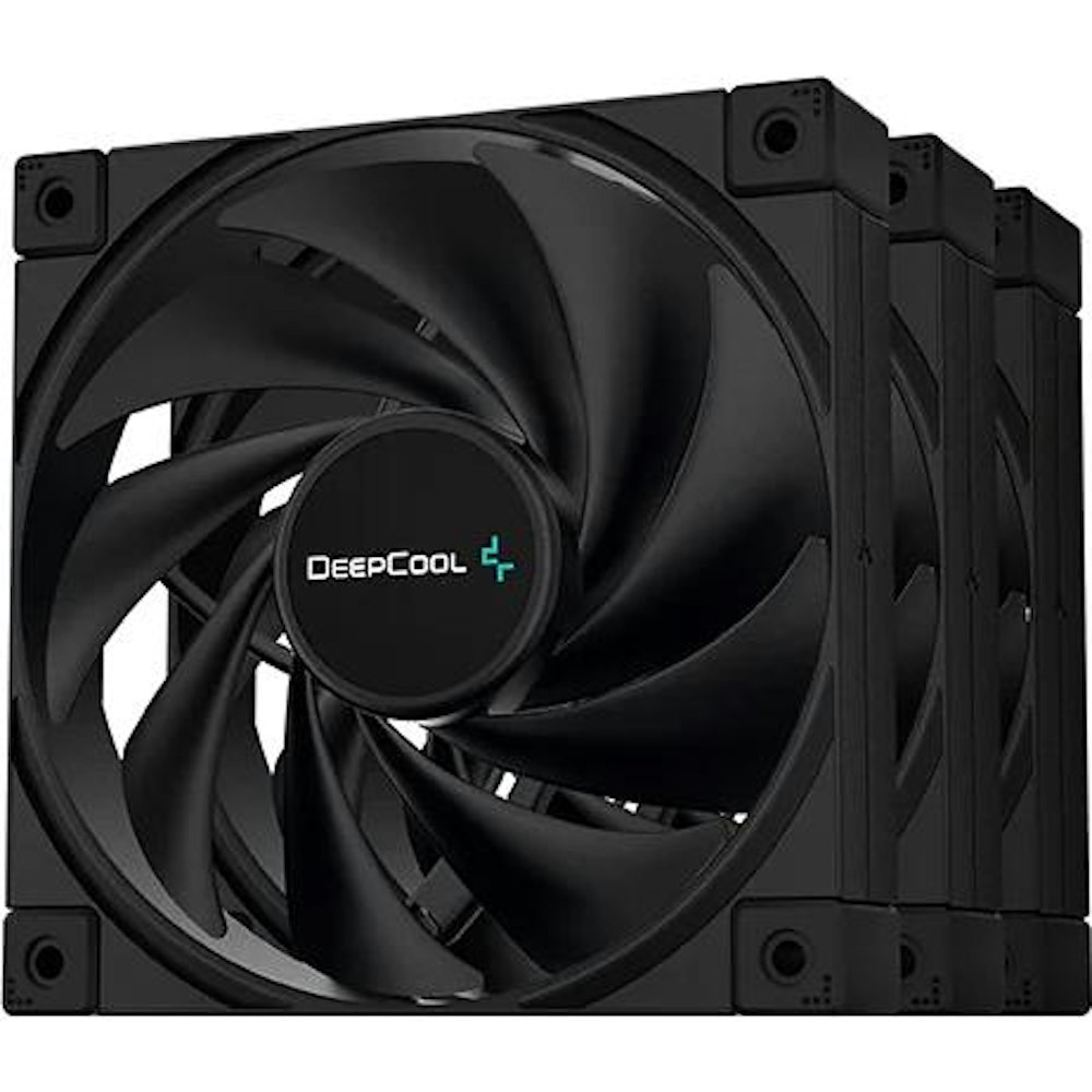 A large main feature product image of DeepCool FK120 3 in 1 120mm Case Fan Pack