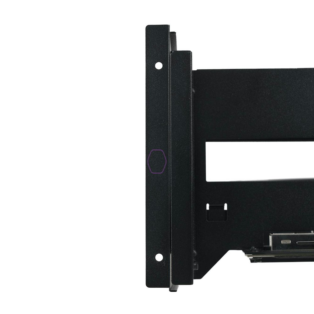 A large main feature product image of Cooler Master Universal Vertical VGA Card Holder V3 + PCI-E x16 4.0 Riser Cable