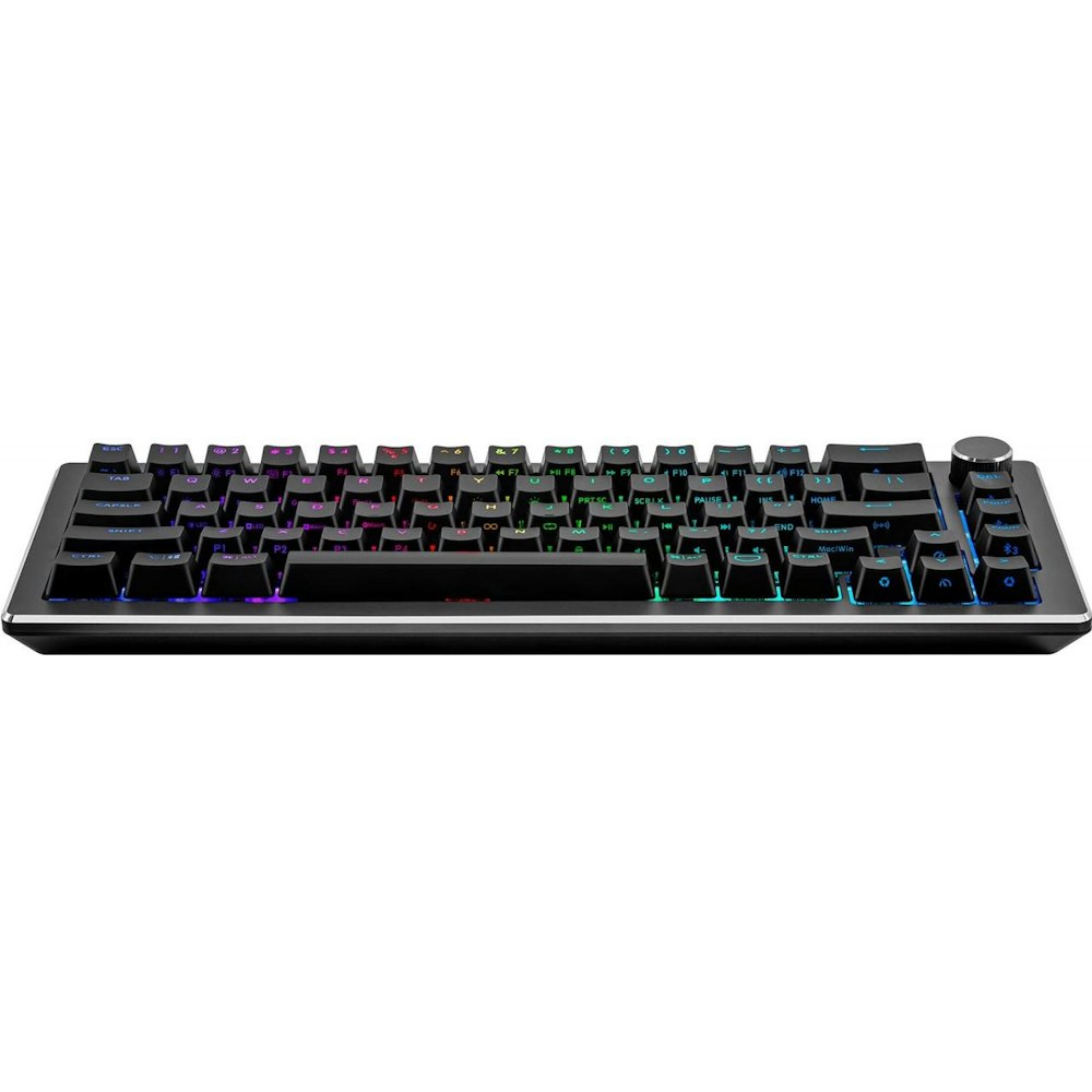 A large main feature product image of Cooler Master CK721 Wireless RGB Mechanical Gaming Keyboard Space Grey - Brown Switch
