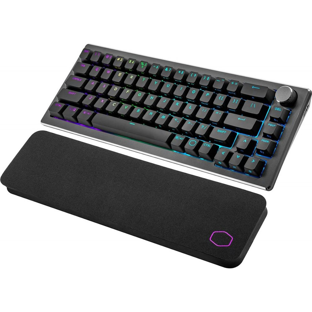 A large main feature product image of Cooler Master CK721 Wireless RGB Mechanical Gaming Keyboard Space Grey - Red Switch