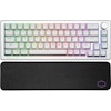 A product image of Cooler Master CK721 Wireless RGB Mechanical Gaming Keyboard Silver White - Blue Switch