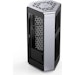A product image of Jonsplus BO 102 Silver Mini ITX Case w/Tempered Glass Side Panel
