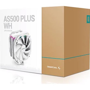 Product image of Deepcool AS500 Plus CPU Air Cooler - White - Click for product page of Deepcool AS500 Plus CPU Air Cooler - White