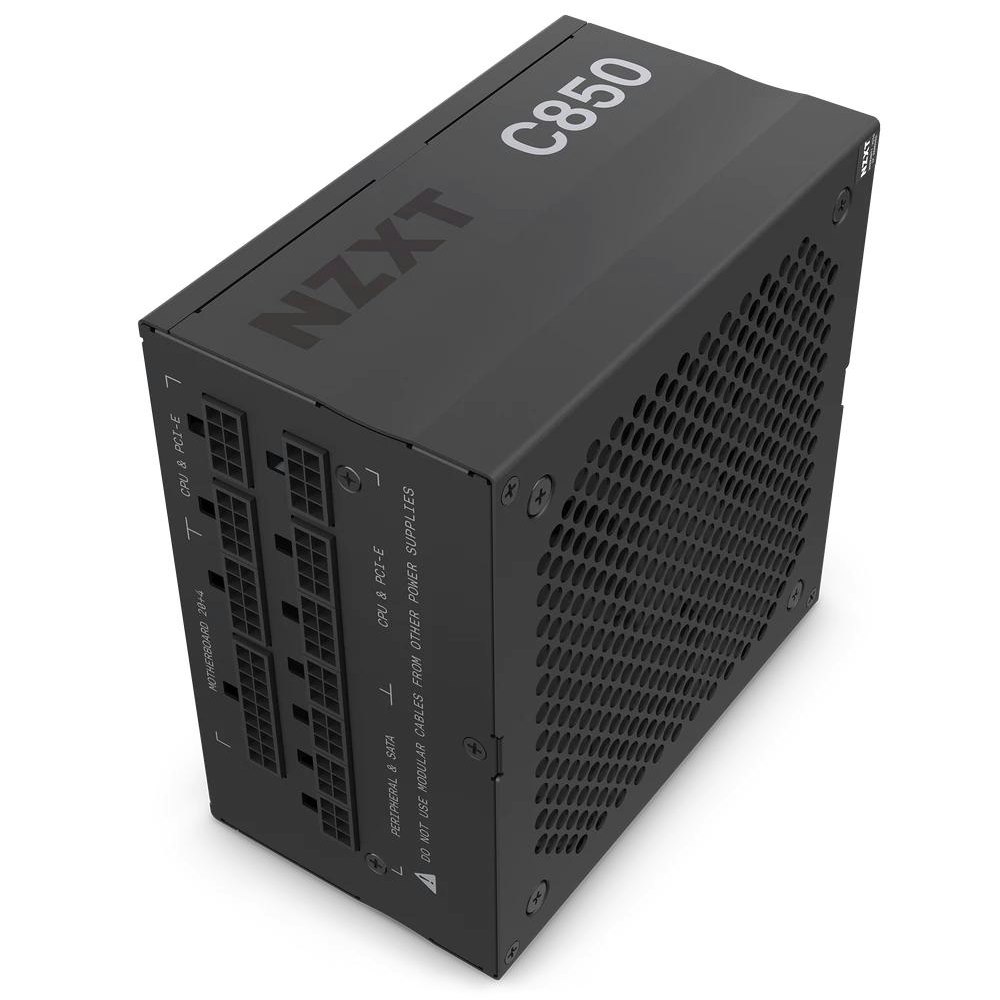 A large main feature product image of NZXT C Series ATX 850W 80 Plus Gold v2 (2022) Full Modular