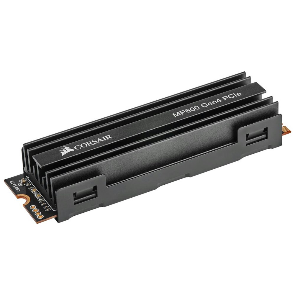 A large main feature product image of Corsair Force Series MP600 2TB NVMe PCIe M.2 SSD