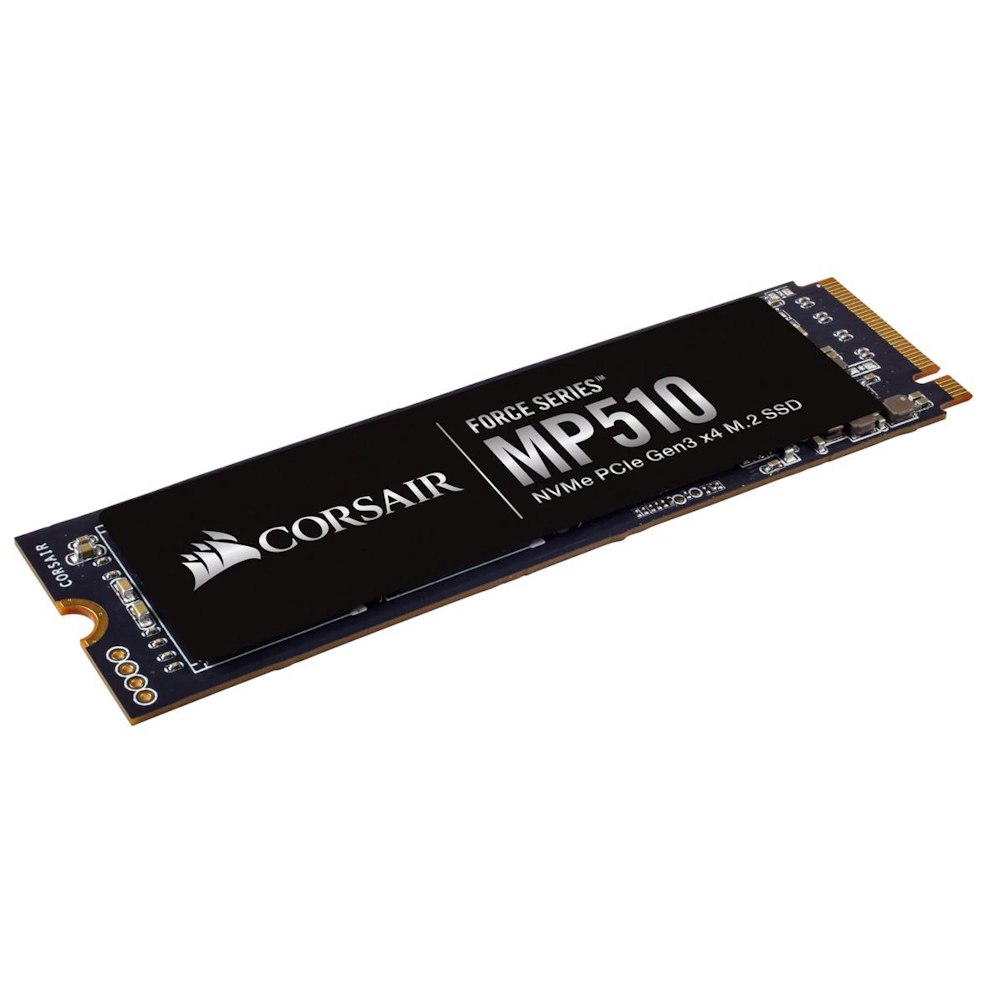 A large main feature product image of Corsair Force MP510 4TB M.2 NVMe PCIe Gen3 SSD