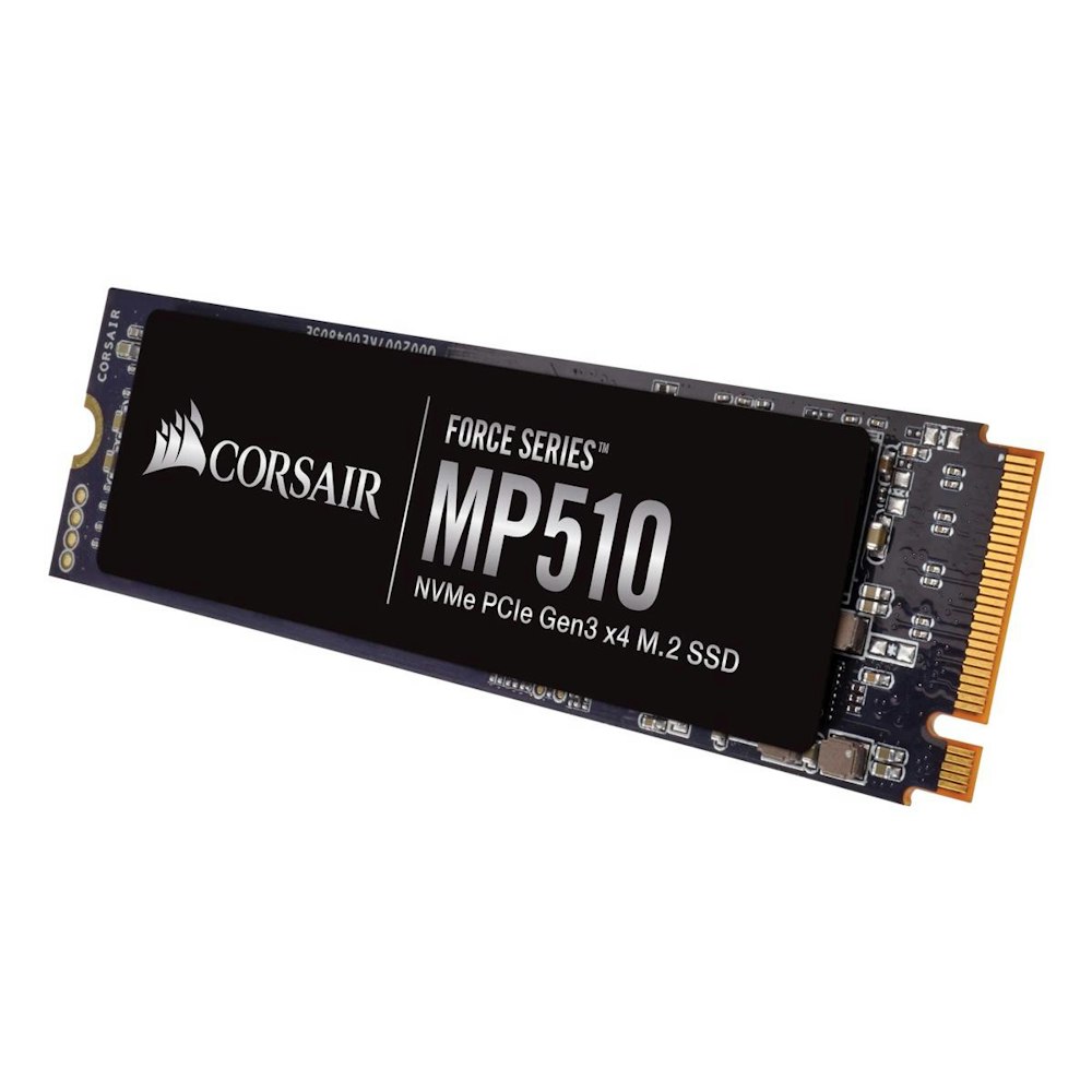 A large main feature product image of Corsair Force MP510 4TB M.2 NVMe PCIe Gen3 SSD