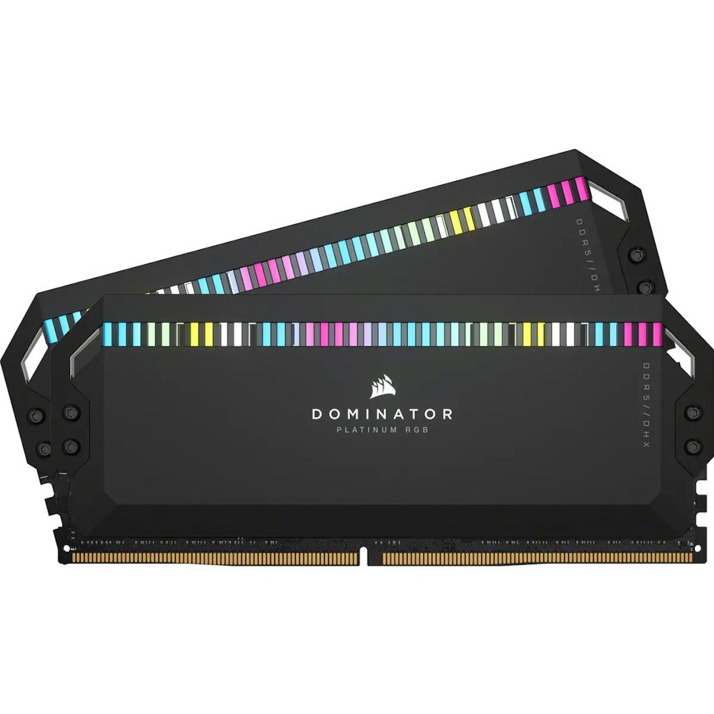 A large main feature product image of Corsair 32GB Kit (2x16GB) DDR5 Dominator Platinum 6200MHz C36