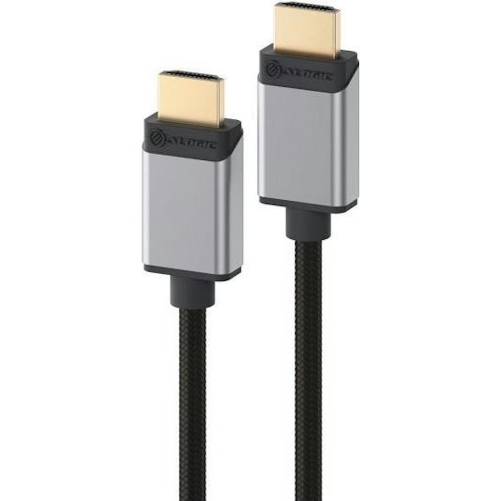A large main feature product image of ALOGIC Super Ultra 8K HDMI to HDMI 2.1 Cable – Space Grey - 3m