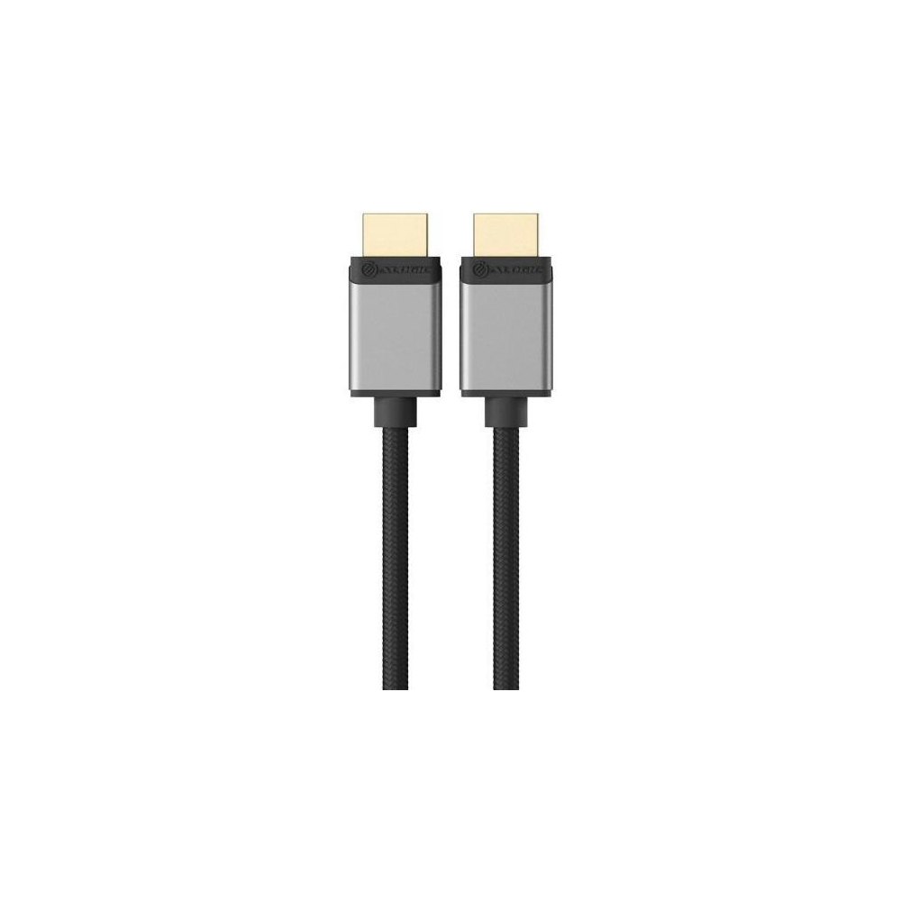 A large main feature product image of ALOGIC Super Ultra 8K HDMI to HDMI 2.1 Cable – Space Grey - 2m