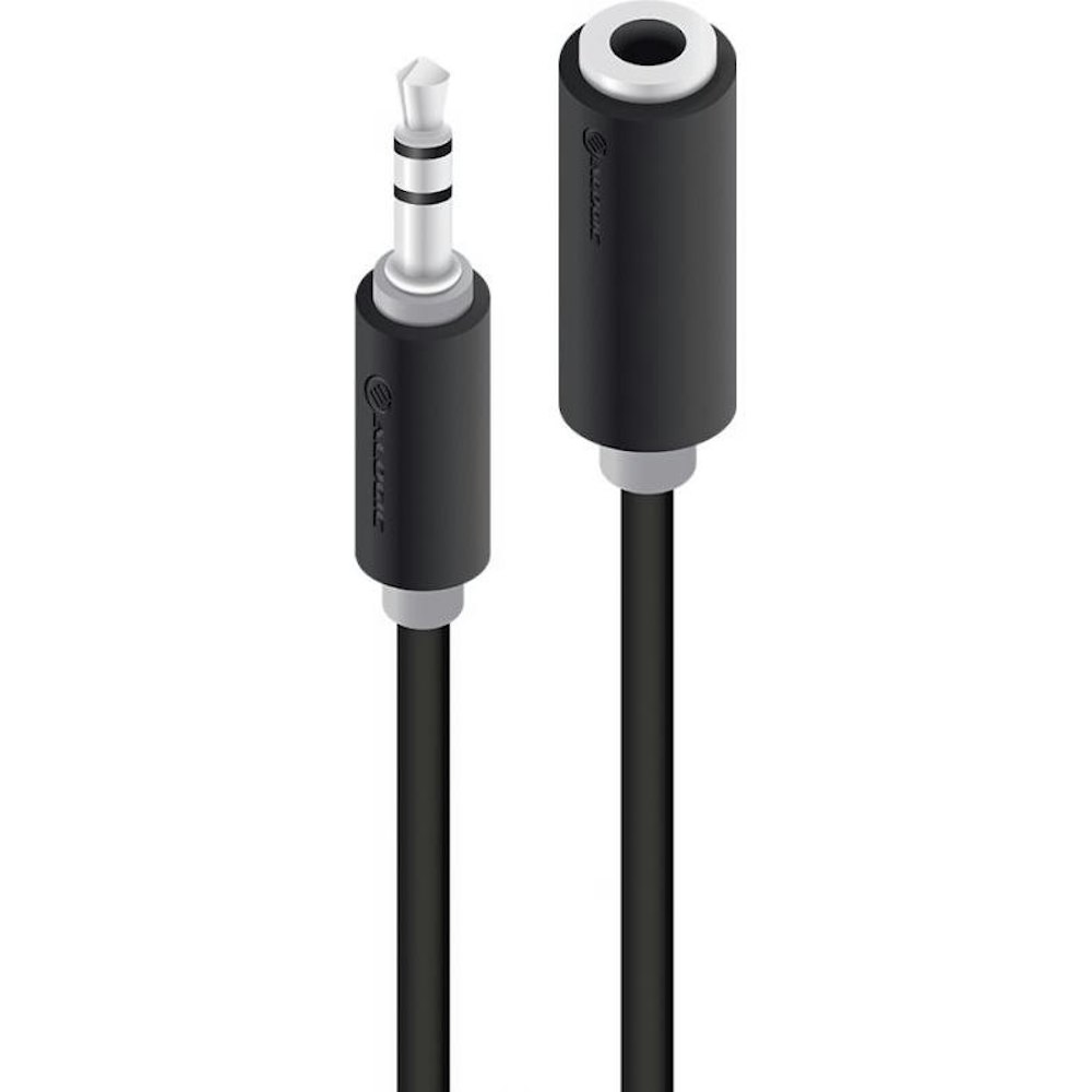A large main feature product image of ALOGIC 3.5mm M-F Stereo Plug 5m Extension Cable