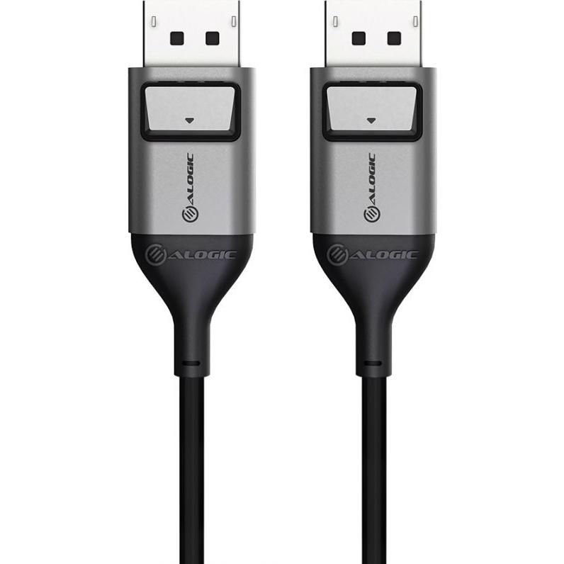 A large main feature product image of ALOGIC Ultra 8K DisplayPort to DisplayPort V1.4 Cable – 3m