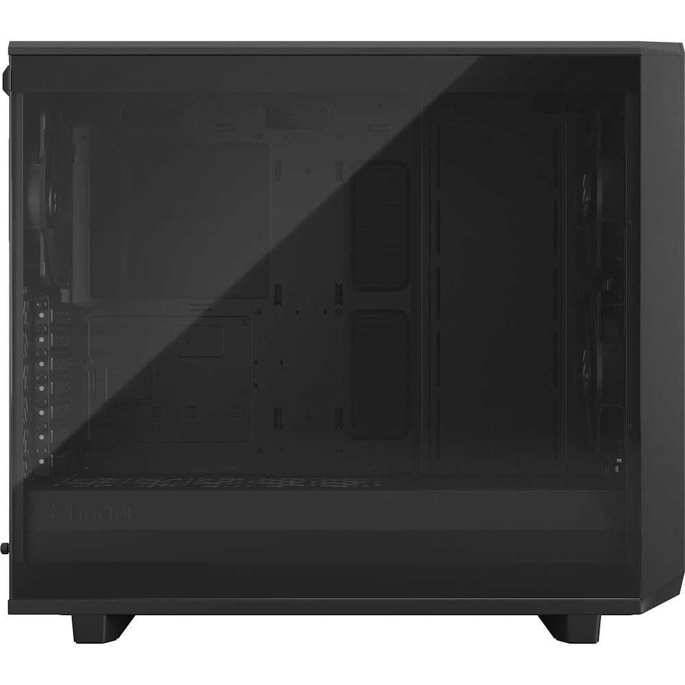 A large main feature product image of Fractal Design Meshify 2 Lite TG Light Tint Mid Tower Case - Black