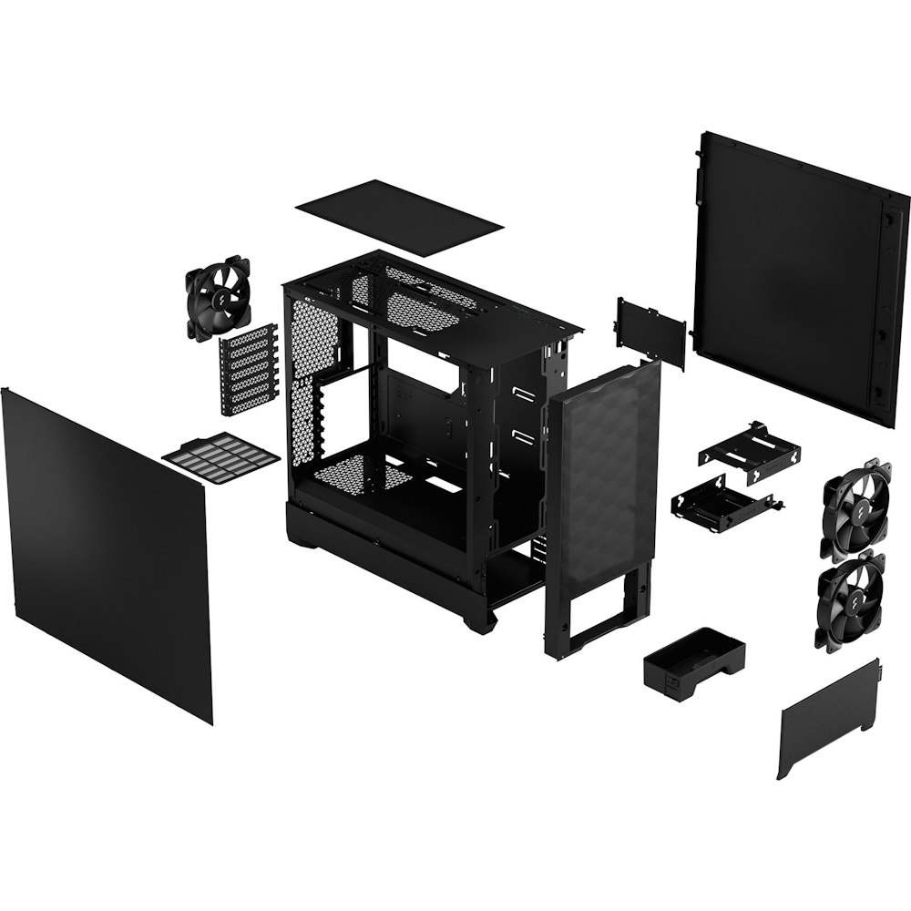 A large main feature product image of Fractal Design Pop Air Mid Tower Case - Black
